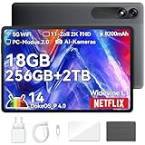 Blackview Tab9 WiFi Android 14 Tablet 11 Zoll 2K FHD+ Großes display, 18GB+256GB(2TB) Octa-Core T606 Widevine L1 Gaming Tablet 13MP+5MP, 8200mAh Akku mit 2.4G/5G Wifi, GMS, Face ID, HULLE, Schutzfolie