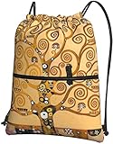 Oudrspo Baum des Lebens Outdoor-Freizeit-Rucksack mit Kordelzug = 15,3 x 18 Zoll/ 39 x 46 cm (LxH), gut für Reisen, Handgepäck, Gepäck, Camping