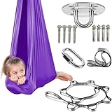 𝐘𝐨𝐠𝐚 𝐬𝐜𝐡𝐚𝐮𝐤𝐞𝐥 Swing 200 Kg Max. Tragfähigkeit Mit Beschläge -Aerial 𝐘𝐨𝐠𝐚tuch Geeignet, um Ängste abzubauen,Glück. (280 * 150CM),M-therapieschaukelkinder