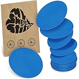 MySweetStitch - 10x Universelles Sensor Pflaster Rund, Fixierpflaster für Freestyle Libre 3, Dexcom G7, Omnipod & mehr, wasserfest, atmungsaktiv, hautfreundlich, Blau