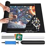 Puzzlematte Puzzlerolle, Puzzelmatten für Puzzle bis 2000,1500,1000 leicht zu lagern und zu transportieren,Riesenfilzmatte zur Aufbewahrung von Puzzles