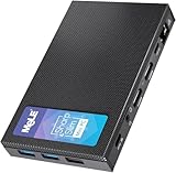 MeLE Mini PC Quieter 4C - N150 Prozessor der 12. Generation, lüfterloser PC, 16 GB Speicher, 512 GB Speicher, Windows 11 Pro, WLAN 2.4/5G, USB-C Multifunktional, Triple 4K Display