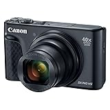 Canon PowerShot SX740 HS Lite Edition Digitalkamera (20,3 MP, 40-Fach optischer Zoom, 7,5cm (3 Zoll) Display, DIGIC 8, 4K Ultra HD, HDMI, WLAN, Bluetooth, Blendenautomatik, Zeitautomatik), Schwarz