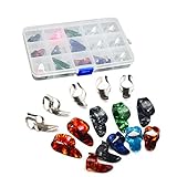 ULTNICE 15St Finger heben Daumen Pick Set Plektren mit 15 Raster Case Aufbewahrungsbox