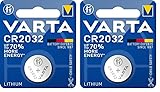 VARTA Batterien Knopfzelle CR2032, 1 Stück, Lithium Coin, 3V, kindersichere Verpackung, für elektronische Kleingeräte - Autoschlüssel, Fernbedienungen, Waagen (Packung mit 2)