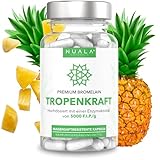 Bromelain Hochdosiert 6000 F.I.P. pro Tagesdosis I Magensaftresistent I 120 Bromelain Kapseln I 600 mg pro Stück I 100% natürlich, ohne Zusätze