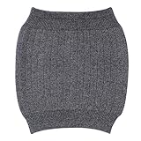 Milya Winter Kaschmir Nierenwärmer Rückenwärmer Elastisch Taille Unterstützung, 30*32cm, Grau
