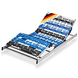 CubeSleep 7-Zonen Motor-Lattenrost Cloud KF Tellerrahmen | Kopf- und Fußteil elektrisch verstellbar | Made In Germany | GS Zertifiziert – geprüfte Sicherheit (90 x 200 cm)