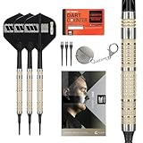Target Darts Dimitri Van den Bergh Softdarts 95K-Dartpfeil-Set, 19 g | 95-%-Tungsten-Dartpfeile, K-Flex No. 2 Flights und Schäfte, Schwarze Pixel-Points und Swiss Nano-Titan-Conversion-Steelpoints