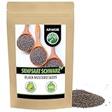 Senfkörner (500g), Senfsaat schwarz und braun 100% naturrein, schonend getrocknet, Senfsamen natürlich ohne Zusätze