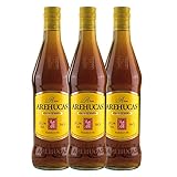 UINCLU Goldener Rum - Arehucas Carta Oro 37,5% vol, 3er Sparpack 3 x 700 ml