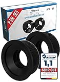 FEINER® [ 2er SET ] Siphon - Gummimanschette 50 32 außen Ø 50mm x innen Ø 28-32mm Gummimanschetten - Siphon Dichtung Waschbecken-Ablauf, Anschluss an DN 50 HT Ablauf Rohre und Siphonbogen
