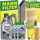 Mann + MOBIL 5W-40 Öl passend für BOXSTER + CAYMAN 987 2.7-3.4 S