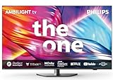 Philips Ambilight 43PUS8909 4K LED Smart TV - 43-Zoll Display mit Pixel-präziser Ultra HD Titan OS Plattform und Dolby Atmos-Klang. Funktioniert mit Alexa und Google Sprachassistent – Anthrazitgrau
