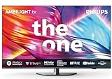 Philips Ambilight 65PUS8909 4K LED Smart TV - 65-Zoll Display mit Pixel-präziser Ultra HD Titan OS Plattform und Dolby Atmos-Klang. Funktioniert mit Alexa und Google Sprachassistent – Anthrazitgrau