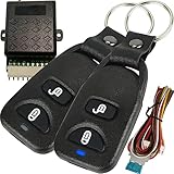 Retoo Universal Auto Zentralverriegelung mit 2 Funkfernbedienung 433 MHz, Universelles Türschloss Langstrecken, Keyless Entry System, Zentralverriegelung Fernbedienung Kit, Wireless, Schlüsselloses
