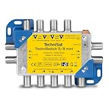 TechniSat TECHNISWITCH 5/8 MINI, Multischalter / Satverteiler für bis zu 8 Teilnehmer, 100m Entfernung überbrückbar, inkl. DOCSIS-Signal-Übertragung