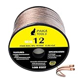 PAKA TOOLS Hochleistungs-Lautsprecherkabel, Kupferummanteltes Aluminium (CCA), 30 m Spule, ideales Heimkino-Lautsprecherkabel und Auto-Audio-Lautsprecherkabel/Lautsprecherkabel (3,5 mm (3,5 m)