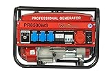 Stromgenerator mit Benzin|Stromerzeuger mit Zubehör,Notstromaggregat leise| 2/5 Steckdosen 3x 230V /1x 400V/ 1x12V|7PS Stromgenerator (5 Steckdosen (2500W WS2500))
