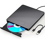 aelrsoch Externes Blu-ray Laufwerk DVD/BD Player Lesen/Schreiben Tragbares Blu-ray Laufwerk USB 3.0 und Typ-C DVD Recorder 4k Ultra High Definition Blu-ray Recorder für Win 7/8/10/11/PC/Notebook PCs