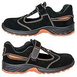 Arbeitssandale Sicherheitssandale Sandale Schutzschuhe Stahlkappe SB (304SB-OR) (42)