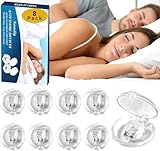 8PCS Schnarchstopper Anti Schnarch Nasenclip, gegen Schnarchen Nase Dilator Nasenclip Anti Snoring Verhindern Nasenklammer Schnarchen Stopper Nasendilatator Nasenspreizer (transparent)