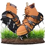 Belüfterschuhe für Rasen | Sohle mit Spitzen mit Schnürung und verstellbarem Riemen | bequeme Gartenwerkzeuge für Belüftung Boden Gehen Kultivierung Hof Bauernhof Terrasse Gärtner Outdoor
