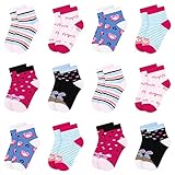 Libella 12er Kinder Mädchen Socken Kids Strümpfe Kindersocken bunt 2118 23-26