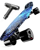 Deleven Skateboard mit Skate Tool, ABEC-9 Lagern und 78PU Rädern - The Universe Collection - Für Kinder, Erwachsene, Anfänger - 56 cm
