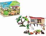 PLAYMOBIL Country 71252 Kaninchenstall, Tiere für den Bio-Bauernhof, Nachhaltiges Spielzeug für Kinder ab 4 Jahren