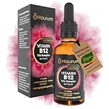 Naurum Vitamin B12 Trio Komplex mit Folat - 1100 Tropfen, 50ml, Methylcobalamin, Adenosylcobalamin & 5-MTHF, Hochdosiert, Vegan, 6+ Monate Vorrat, Made in Germany