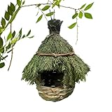 Grüne Hinterhof Nistbox, Nistkästen Für Kolibris | Bequemes Nestnest Nest, Handgeklebtes Vogelnest, Bequemer Ruheplatz, Kanariennest Für Wilde Vögel