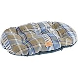 Ferplast Hundebett Hundekissen Katzenkissen Hundesofa für mittelgroße Hunde, 85 x 55 x 15 cm Waschbar, Blau