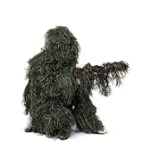 NINAT Ghillie Anzug Camo 3D Leafy Gear Jungle Jagd Camouflage Kleidung, Woodland Camouflage