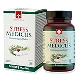 SwissMedicus StressMedicus - Stimmungsaufheller - Natürliches Kräuterergänzungsmittel für eine bessere psychische Gesundheit mit Johanniskraut & Baikal-Helmkraut, 120 vegane Kapseln