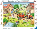 Ravensburger Kinderpuzzle - 06582 Mein kleiner Bauernhof - Rahmenpuzzle für Kinder ab 4 Jahren, mit 24 Teilen