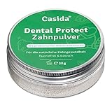 Casida® Dental Protect Zahnpulver - Zahnpflegepulver ohne Fluorid - Mit 2 Bakterienstämmen, keine Schaumbildner und Konservierungsstoffe - Basisch & Vegan - 30g - Aus der Apotheke