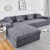 uyeoco Sofabezug L Form Rechts/Links Sofa Überzug Ecksofa Sofaüberwurf Stretch Sofahusse Couchbezug für 3/2/4 Sitzer Couch (Color : O, Size : 145-185cm)