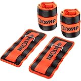 NEOLYMP Premium Gewichtsmanschetten Fuß 0,5kg - Home Gym Workouts - Trainingsintensität mit Knöchelgewichten - Weiches Neopren - Verstellbarer Klettverschluss