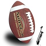 Senston American Football Size 9 Unisex-Youth Strapazierfähiges Komposit-Leder Sanfte Berührung Football Ball
