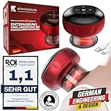 Königsdörfer & Sohn® Schröpfen Set, Smart Rotlicht elektrische Rücken Schröpftherapie Maschine mit 12 Gängen Vakuum Schröpfmassagegerät wiederaufladbare Gua Sha Schröpftherapie Set