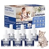 Pheromone Katzen Steckdose Beruhigung Katzenberuhiger Anti Stress Mittel Hilft Bei Anzeichen Von Reduziert Konfliktverhalten Katze Entspannung Beruhigungsmittel Entspannungs 6X 48ml Geschmacklos