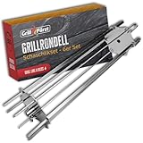 Grillfürst Universal Grillrondell - Schaschlik-Set für Drehspieß und Rotisserie, inkl. 6 Spieße für Schaschlik, Gyros oder Kebab, Gesamtlänge: 60 cm