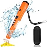 Flintronic Metalldetektor Klein, Tragbar Metallsuchgerät IP66 Wasserdichter, Pinpointer Metalldetektor mit Holster, LED Indicator, für Goldsuche, Schmuck, Silber