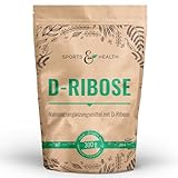 D-Ribose Pulver In Großer 300g Vorratspackung Mit Extra Dosierlöffel - Aus Natürlichen Rohstoffen - Vegan