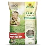 Neudorff Azet RasenDünger Frühjahr 18 kg für 360 m² - 100% natürliche Inhaltsstoffe - Dünger für Rasen sorgt für eine dichte, grüne und strapazierfähige Rasenfläche mit 6 Monaten Langzeitwirkung