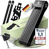 HARTCLIP Fahrradschloss Faltschloss Testsieger 85 cm mit Halterung– robuste Bauweise, Fahrradschloss hohe Sicherheit bei kompakter Größe, Bicycle lock für Fahrrad, E-Bike & Co.