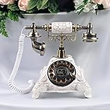 DEEguess Retro-Altmodisches Telefon (8 Gb Sd-Karte), Kabelgebundenes Aufnahmetelefon Mit 2,4 M Langem Griffkabel, Audio-Gästebuch-Telefon, Maximale Unterstützung 256 Gb B