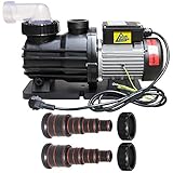 Schwimmbadpumpe POOL-STAR Filterpumpe POOLPUMPE Schwimmbad, Swimmingpool, energiesparsam zuverlässig und effektiv (370W-230V)