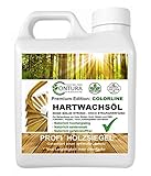 1 Liter Contura Hartwachsöl High Solid Colorline FARBIG weiß grau braun schwarz Hartwachs Öl Fußbodenöl Parkettöl Möbelöl Holzöl Hartöl (Frost white - Extra weiß 10)